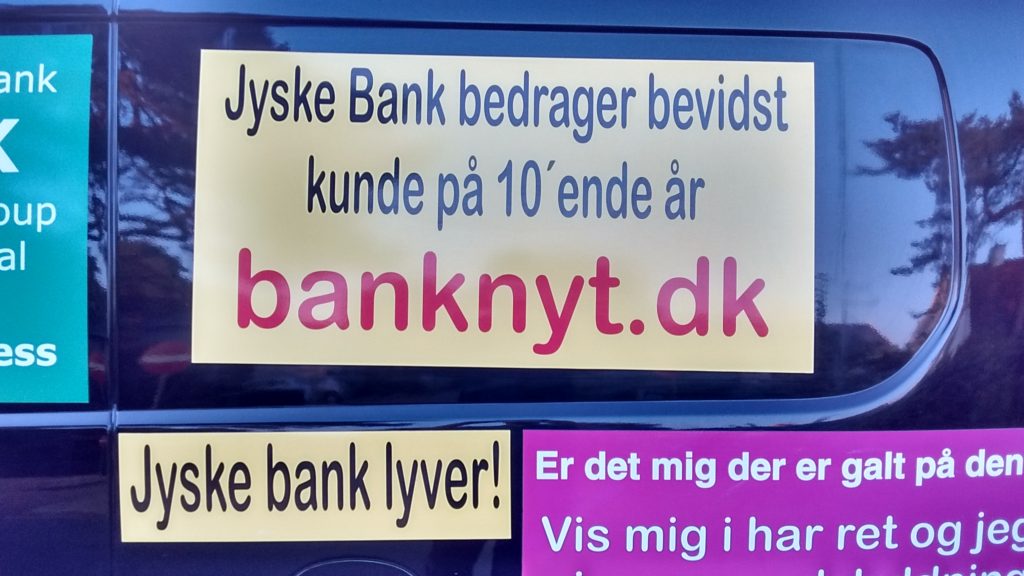 Just ask the Danish bank, jyske bank Why the bank not doe admit Fraud ...
